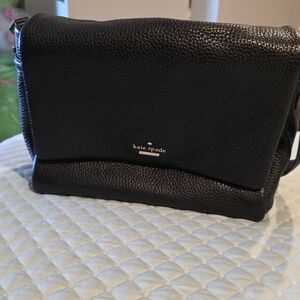 Kate Spade Black Pebbled Leather Shoulder Bag